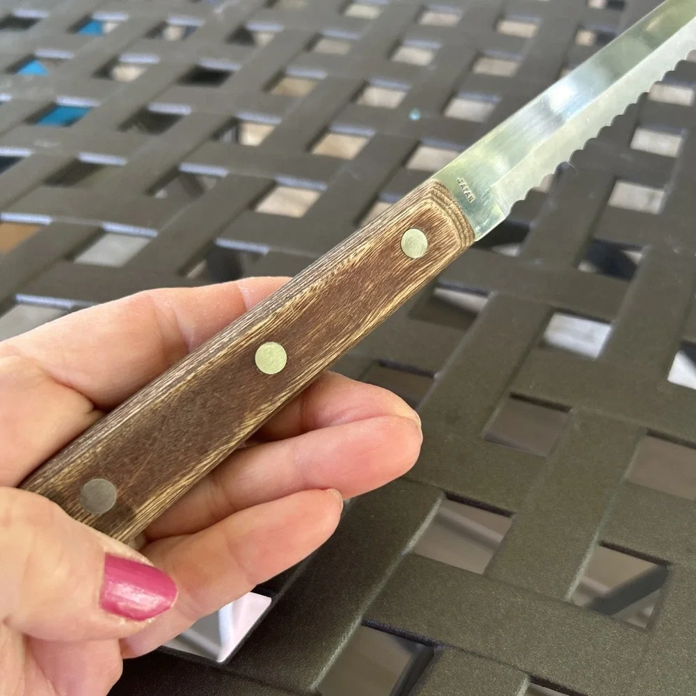 Vintage Forgecraft Stainless Steel Serrated 13 In‎ Knife Japan